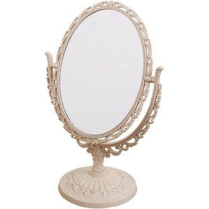 7Inch Tabletop Vanity Makeup Mirror with 3X Magnification Double-Sided Rotatable